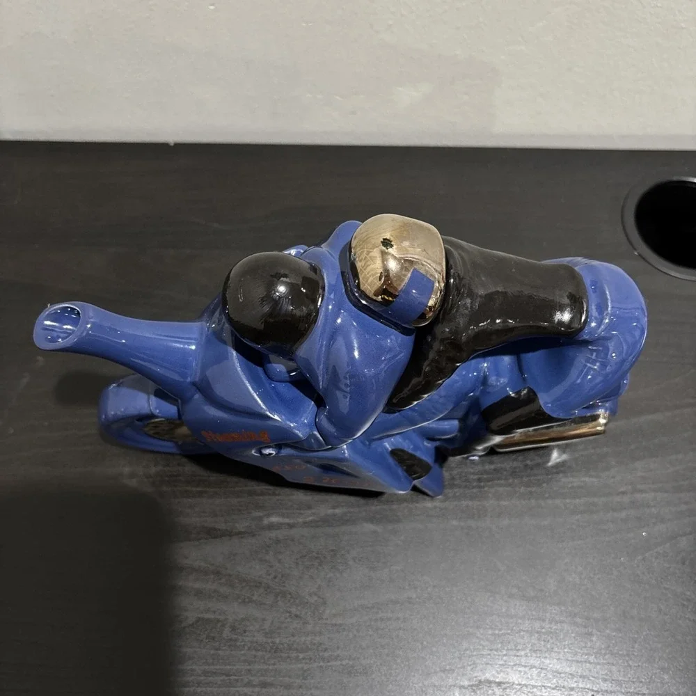 Vintage Richard Parrington Sportbike Motorcycle Novelty Teapot Made in England